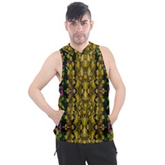 Fanciful Fantasy Flower Forest Men s Sleeveless Hoodie by pepitasart