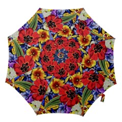 Flower Pattern Hook Handle Umbrellas (medium) by CoshaArt