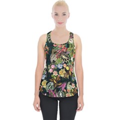 Tropical Pattern Piece Up Tank Top by CoshaArt