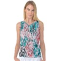 Colorful Spotted Reptilian Coral Women s Basketball Tank Top View1