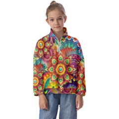 Mandalas-1084082 Kids  Half Zip Hoodie