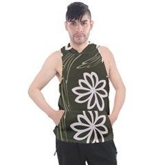 Folk Flowers Print Floral Pattern Ethnic Art Men s Sleeveless Hoodie by Eskimos