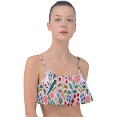 Floral Frill Bikini Top by Sparkle