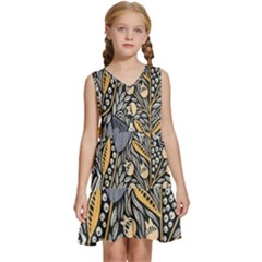 Floral Kids  Sleeveless Tiered Mini Dress