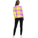 Pink Tartan-8 Women s Long Sleeve Rash Guard View2