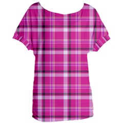 Pink Tartan-9 Women s Oversized Tee by tartantotartanspink