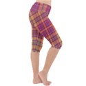 Tartan 9 Lightweight Velour Cropped Yoga Leggings View3