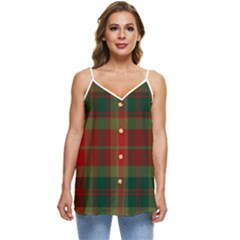 78th  Fraser Highlanders Tartan Casual Spaghetti Strap Chiffon Top by tartantotartansreddesign