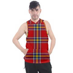 Tartan Pattern 40 Men s Sleeveless Hoodie by tartantotartansreddesign