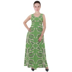 Abstract Pattern Geometric Backgrounds   Empire Waist Velour Maxi Dress by Eskimos