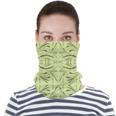 Floral Folk Damask Pattern Fantasy Flowers  Face Seamless Bandana (adult) by Eskimos