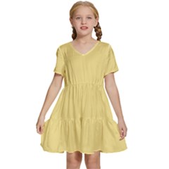 Popcorn Kids  Short Sleeve Tiered Mini Dress