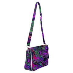 Neon Aquarium Shoulder Bag With Back Zipper by MRNStudios