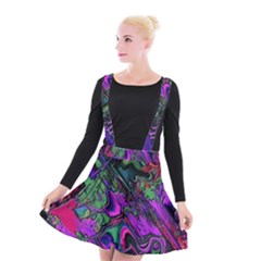 Neon Aquarium Suspender Skater Skirt by MRNStudios