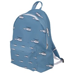 Cartoon Sketchy Helicopter Drawing Motif Pattern The Plain Backpack by dflcprintsclothing