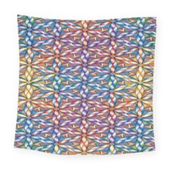 Colorful Flowers Square Tapestry (large) by Sparkle