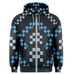 Abstract pattern geometric backgrounds   Men s Zipper Hoodie