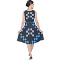 Abstract pattern geometric backgrounds   V-Neck Midi Sleeveless Dress  View2