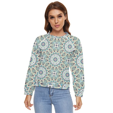 Mandala  Women s Long Sleeve Raglan Tee by zappwaits