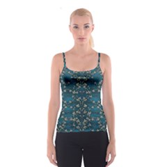 Waterlilies In The Calm Lake Of Beauty And Herbs Spaghetti Strap Top by pepitasart