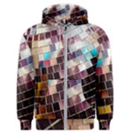 Funky Disco Ball Men s Zipper Hoodie