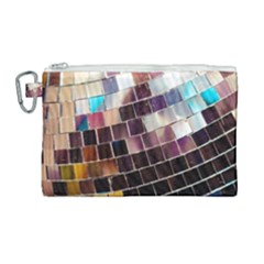 Funky Disco Ball Canvas Cosmetic Bag (large) by essentialimage365