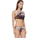 Funky Disco Ball Banded Triangle Bikini Set View3