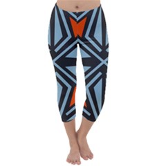 Abstract Geometric Design    Capri Winter Leggings 