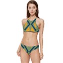 Abstract geometric design    Banded Triangle Bikini Set View1