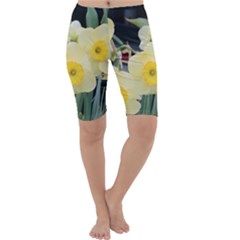 Daffodils In Bloom Cropped Leggings  by thedaffodilstore