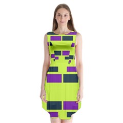 Abstract Pattern Geometric Backgrounds Sleeveless Chiffon Dress   by Eskimos