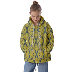 Folk Flowers Print Floral Pattern Ethnic Art Kids  Oversized Hoodie