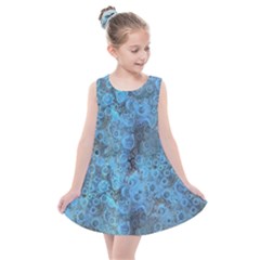 Abstract Surface Texture Background Kids  Summer Dress by dflcprintsclothing