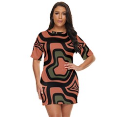 Abstract Pattern Geometric Backgrounds Just Threw It On Dress by Eskimos