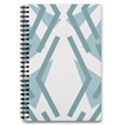 Abstract pattern geometric backgrounds 5.5  x 8.5  Notebook View1