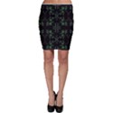 Folk flowers floral art print Flowers abstract art  Bodycon Skirt View1