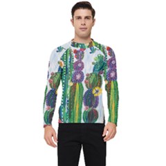 Rainbow Cactus Shirt Men s Long Sleeve Rash Guard