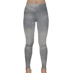 Storm Clouds 6000 Lightweight Velour Classic Yoga Leggings by HoneySuckleDesign