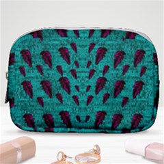 Leaves On Adorable Peaceful Captivating Shimmering Colors Make Up Pouch (small) by pepitasart