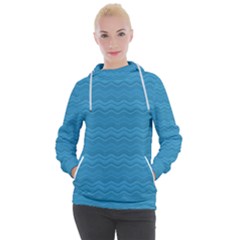 Sea Waves Women s Hooded Pullover