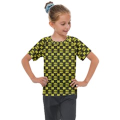 Glow Pattern Kids  Mesh Piece Tee