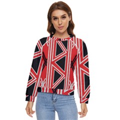 Abstract Pattern Geometric Backgrounds  Women s Long Sleeve Raglan Tee