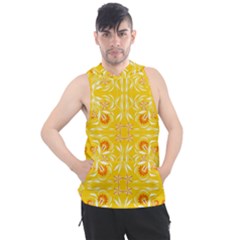 Folk Flowers Print Floral Pattern Ethnic Art Men s Sleeveless Hoodie by Eskimos