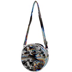 Rainbow Assault Crossbody Circle Bag by MRNStudios