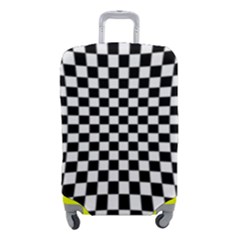 Illusion Checkerboard Black And White Pattern Luggage Cover (small)