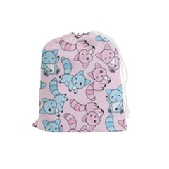 Children Pattern Design Drawstring Pouch (large)