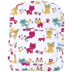 Pattern With Cute Cats Full Print Backpack