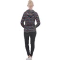 Seamless Prismatic Geometric Pattern With Background Women s Overhead Hoodie View2