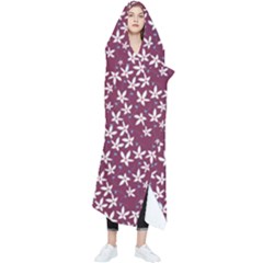 Small Flowers Pattern Wearable Blanket