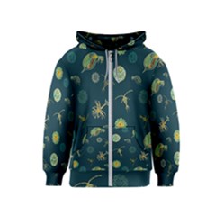 Plankton Pattern- Kids  Zipper Hoodie